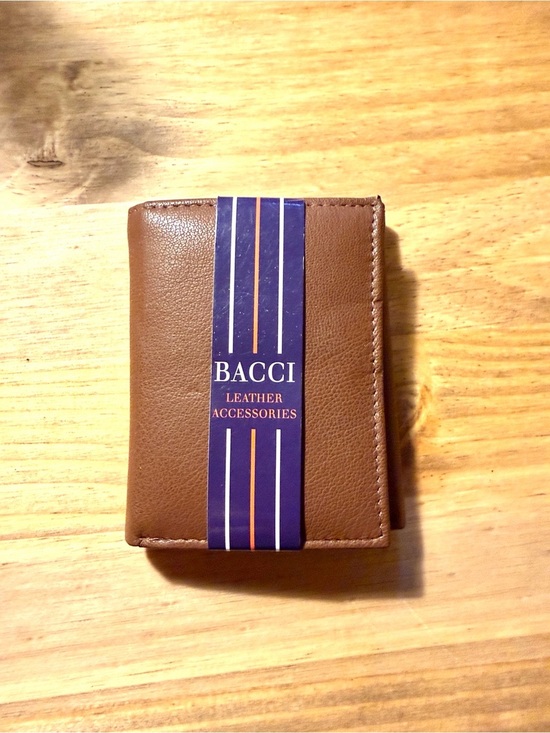 Bacci Other - BACCI Brown Leather Tri-Fold Men’s Leather Wallet